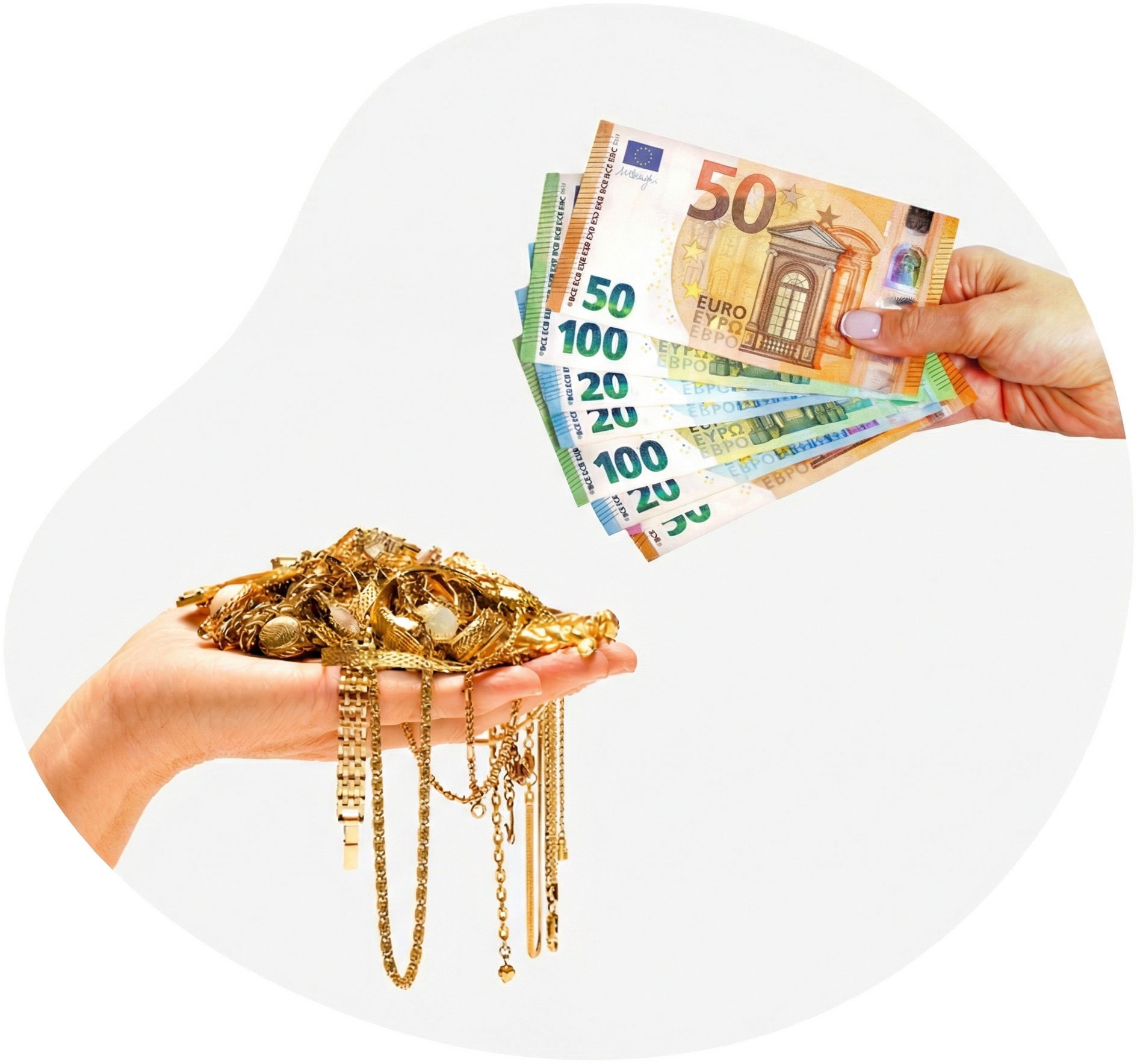 Kultakoruja ja kolikoita