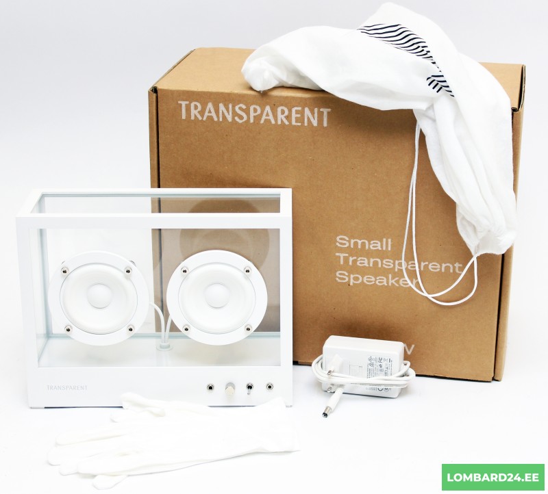 Small Transparent Speaker White