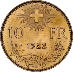 Switzerland 10 francs 1922