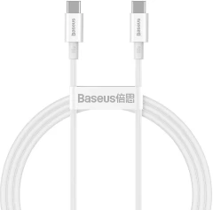 Baseus Superior Series Fast Charging DATA CABLE Type-c to Type.c , 100W 1m white