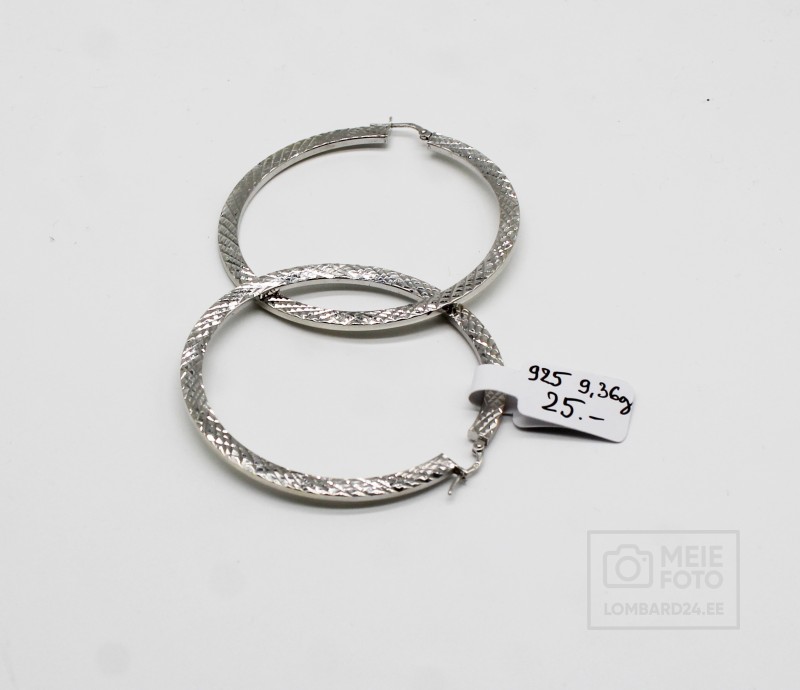 Hõbekõrvarõngad 9,36g