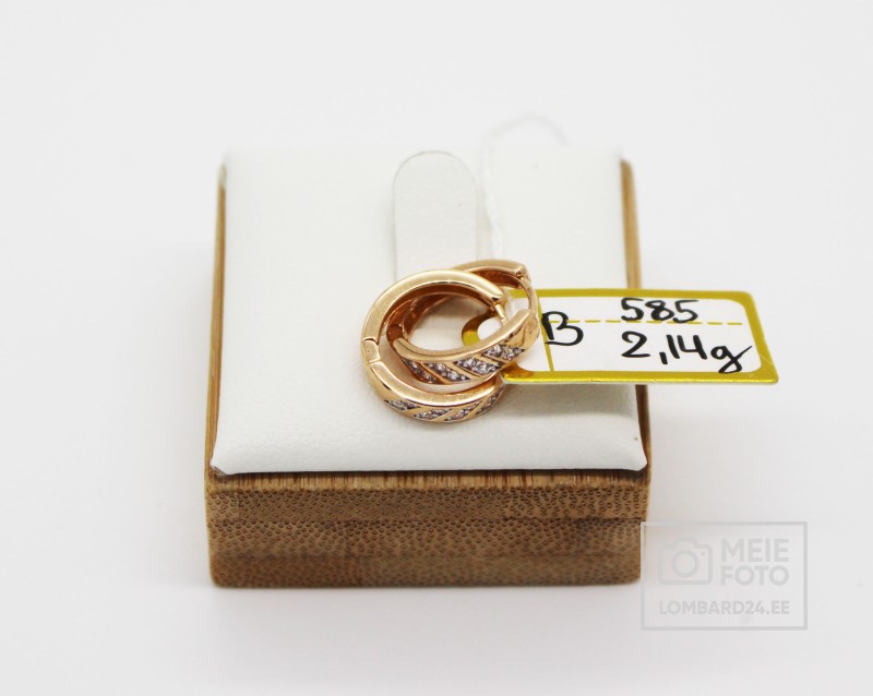 Kuldkõrvarõngad 2,14g