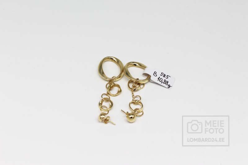 Kuldkõrvarõngad 10,88g