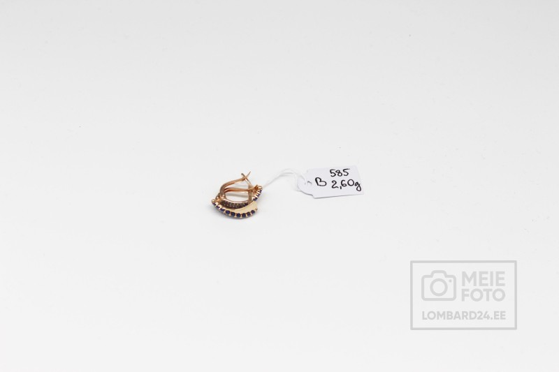 Kuldkõrvarõngad 2,60g