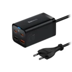 Baseus GaN3 Pro Desktop Fast Charger , 2x USB-C, 2x USB, 65W