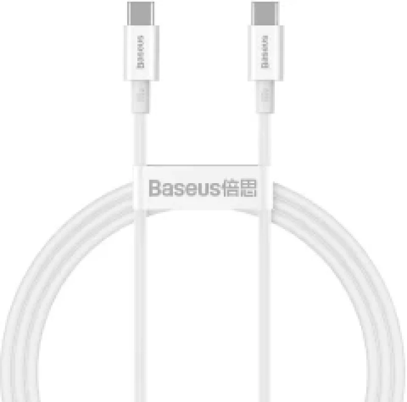 Baseus Superior Series Fast Charging DATA CABLE Type-c to Type.c , 100W 1m white