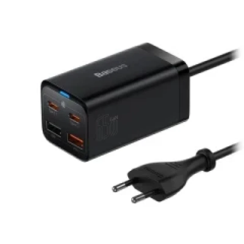 Baseus GaN3 Pro Desktop Fast Charger , 2x USB-C, 2x USB, 65W
