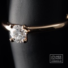 Kuldsõrmus teemandiga 0,54ct