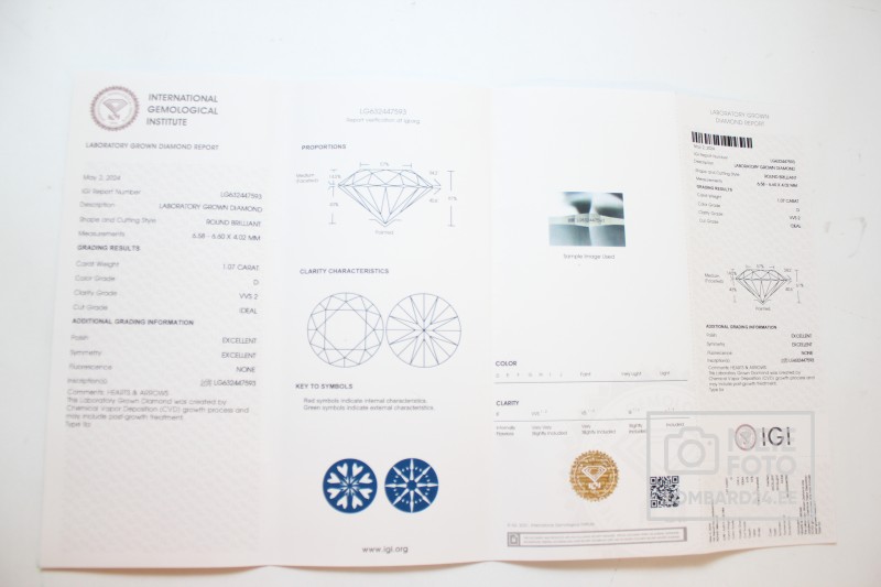 Kuldsõrmus teemandiga 1,07ct