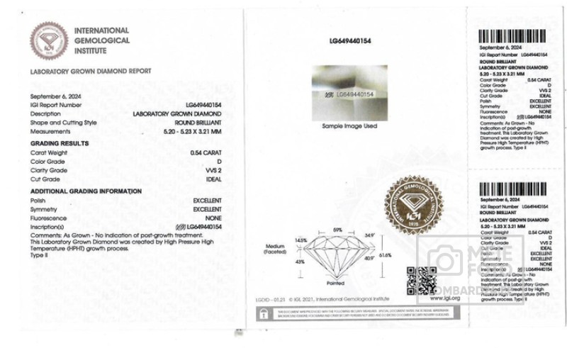 Kuldsõrmus teemandiga 0,54ct