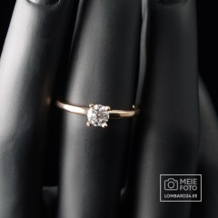 Kuldsõrmus teemandiga 0,54ct