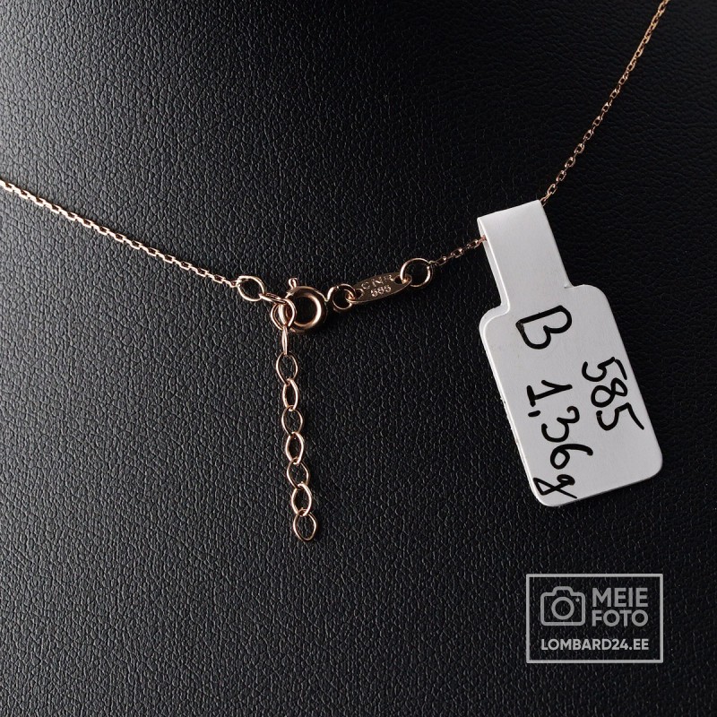 Kuldkett ripatsega 1.36g