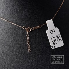 Kuldkett ripatsega 1.36g