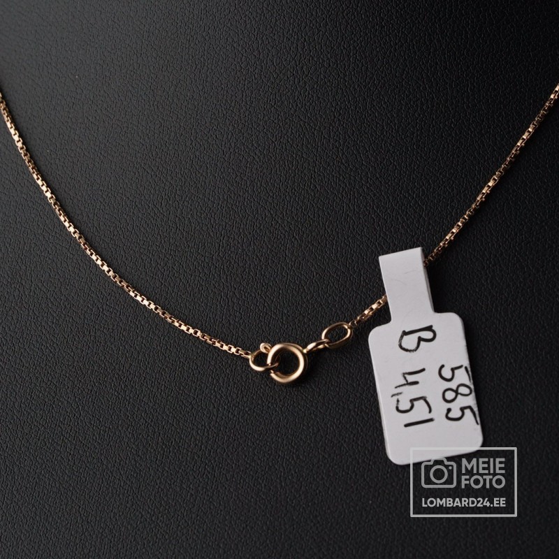 Kuldkett ripastega 4,51g