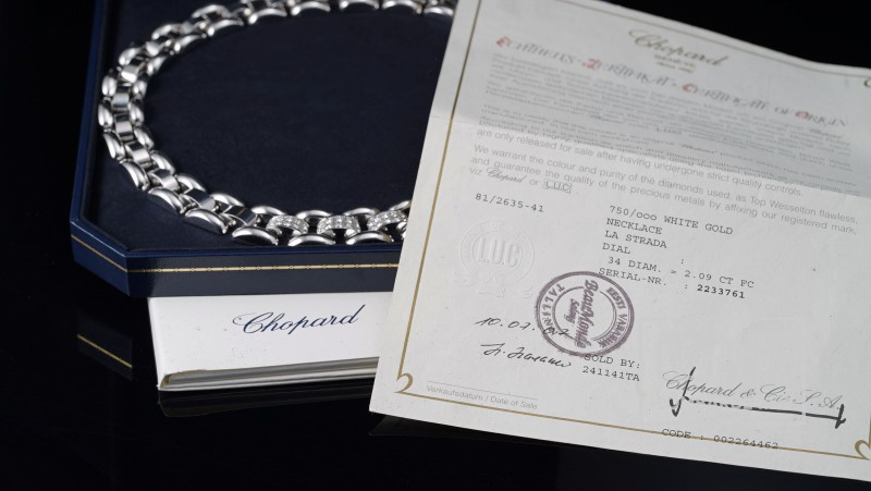 Chopard La Strada White Gold Necklace with Diamonds