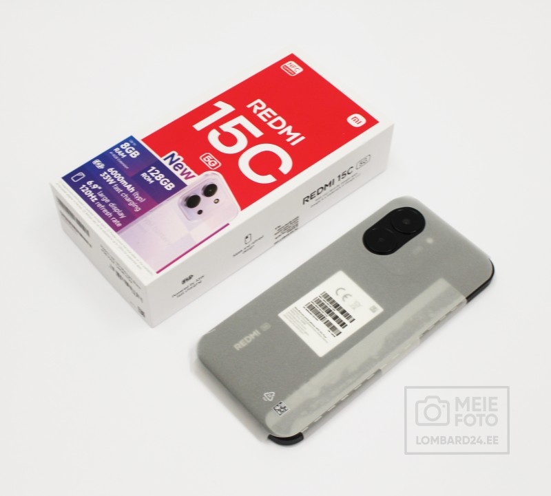 Mobiiltelefon Redmi 15C 5G 128GB 6000mAh 6.9-inch