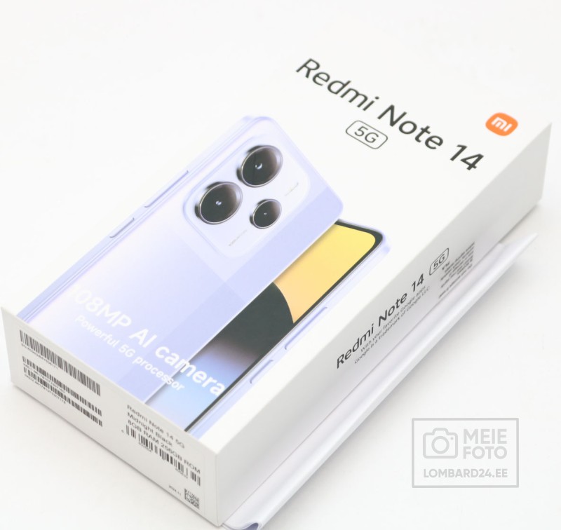 Mobiiltelefon Xiaomi Redmi Note 14 5G 256GB 120Hz 108MP