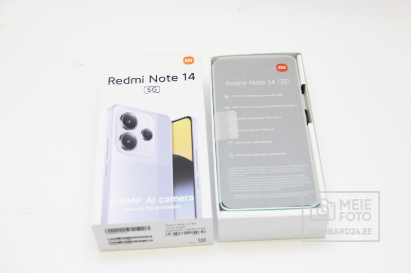 Mobiiltelefon Xiaomi Redmi Note 14 5G 128GB 6GB RAM