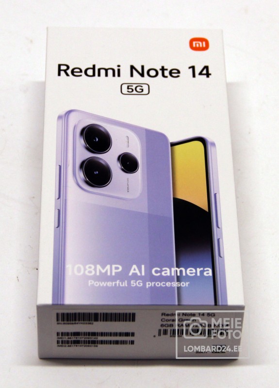 Mobiiltelefon Xiaomi Redmi Note 14 5G 128GB
