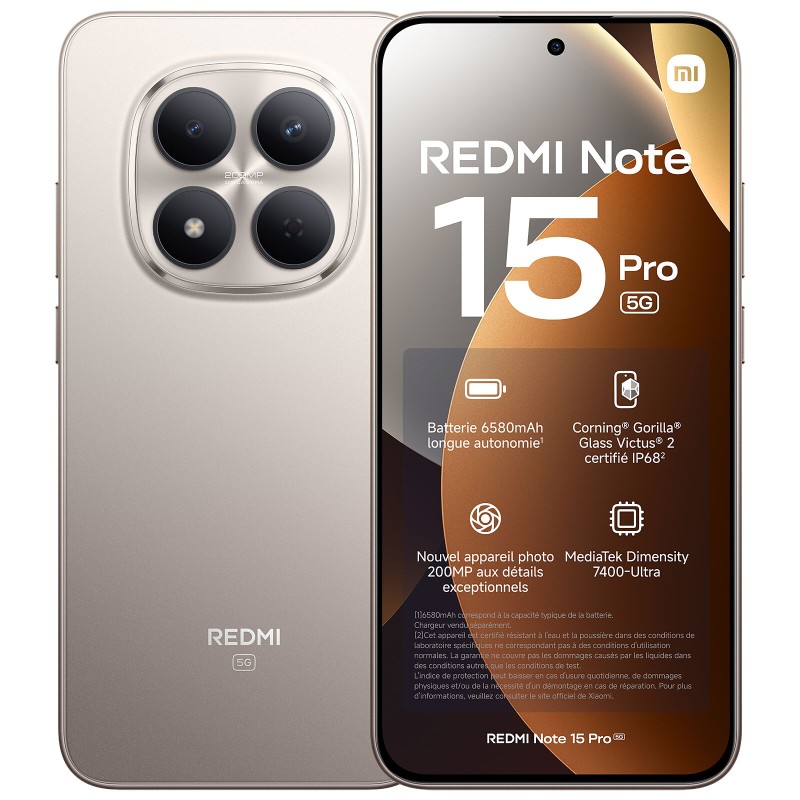 Mobiiltelefon Xiaomi Redmi Note 15 Pro 5G 256GB