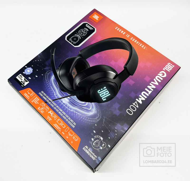 Kõrvaklapid JBL Quantum 400 Juhtmega pealmine 50mm draiverid