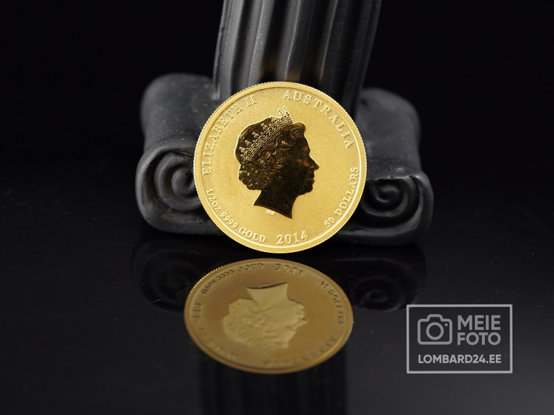 Münt 50 Dollarit Elizabeth II 1/2 oz .9999 kuld