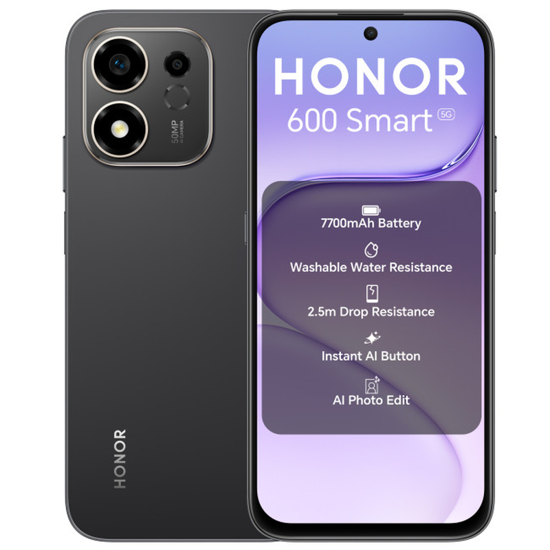 Mobiiltelefon Honor 600 Smart 128GB 7700 mAh 120 Hz