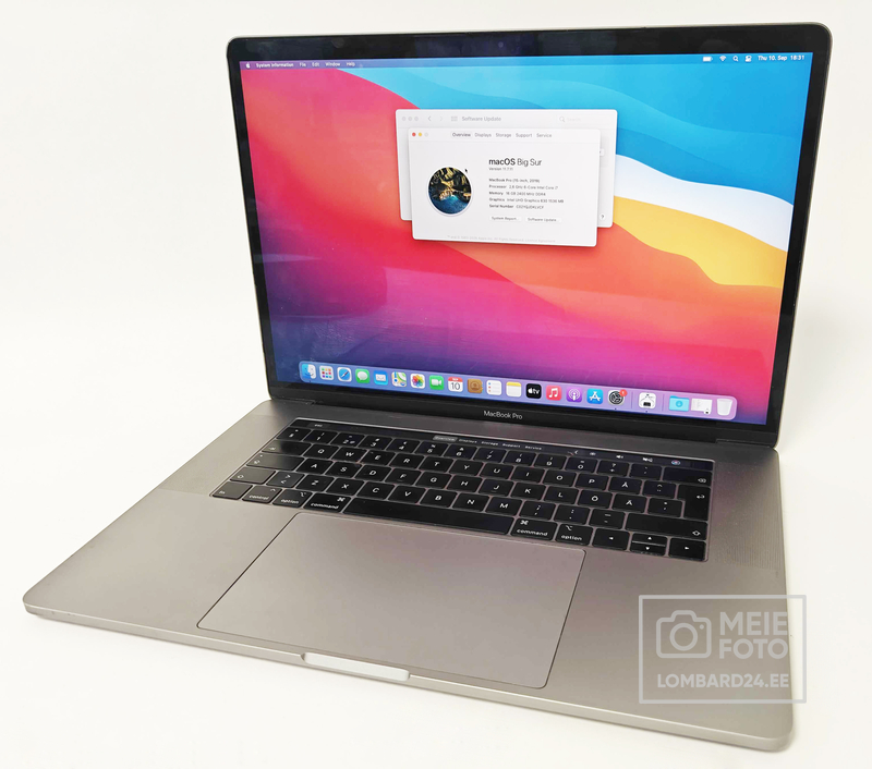 Sülearvuti MacBook Pro (13-inch, 2019) 2.6GHz i7 256GB HD 16GB RAM 2400MHz