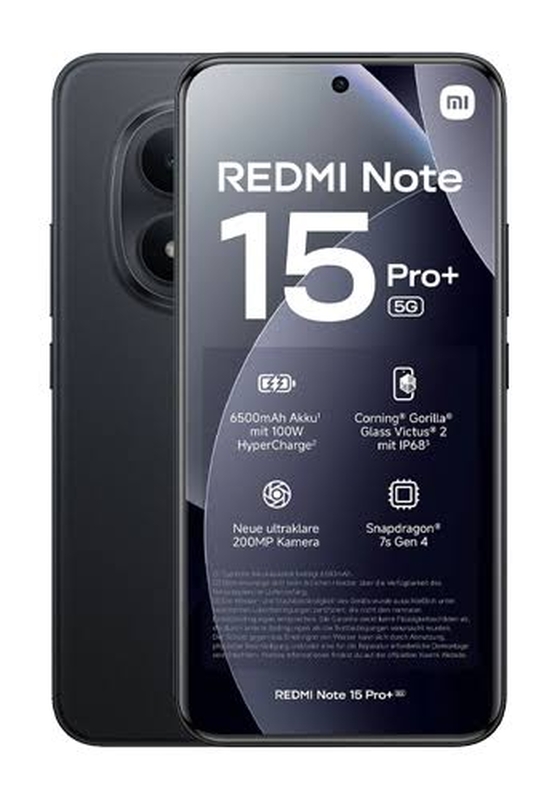 Mobiiltelefon Redmi Note 15 Pro+ 5G 256GB 6.83" AMOLED 120Hz