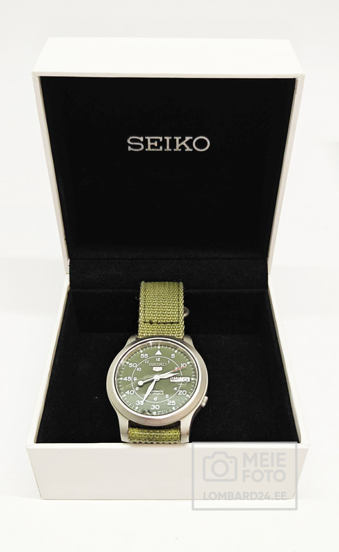 Kell Seiko 5 7S26-02J0 roheline sihverautomaat