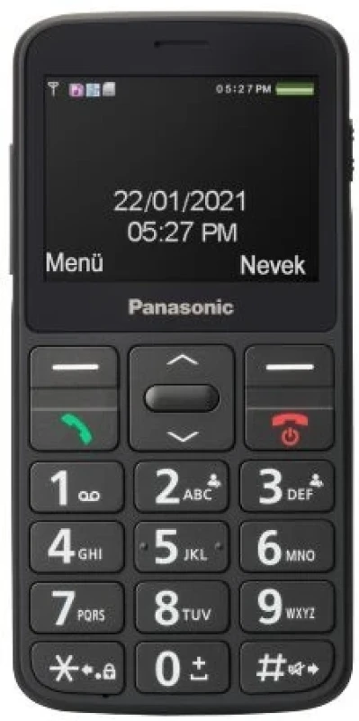 Mobiiltelefon Panasonic KX-TU160 suur ekraan, suured nupud, SOS