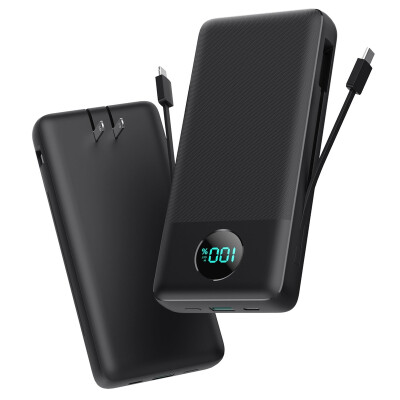 Power bank APHUWJ HX200J6 33800mAh kaablite ja AC pistikuga