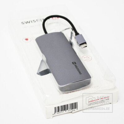 USB-jaotur Swissten 4in1 USB 3.0 Alumiinium