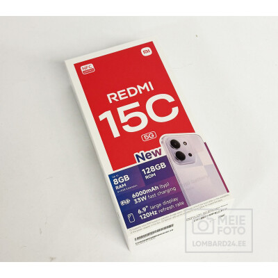 Mobiiltelefon Redmi 15C 5G 128GB 6.9" 50MP 6000mAh