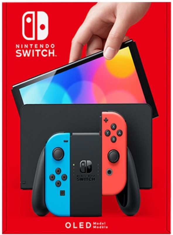 Video game console Nintendo Switch OLED 7-inch OLED screen 64GB storage