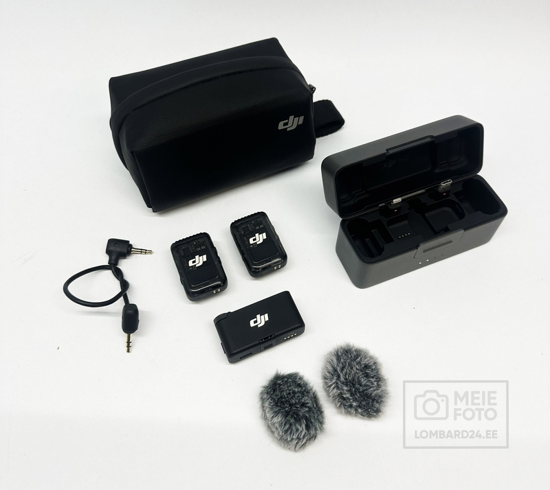 Heliheli DJI Mic 2 2TX + 1RX + laadimisümbris 160m ulatus 6h aku