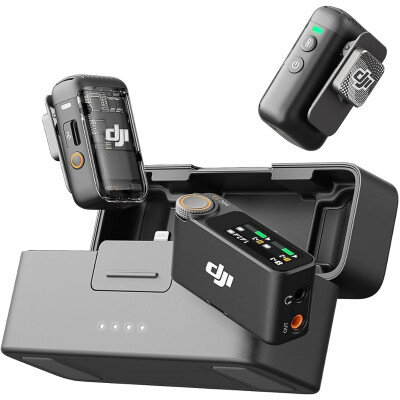 Heliheli DJI Mic 2 2TX + 1RX + laadimisümbris 160m ulatus 6h aku