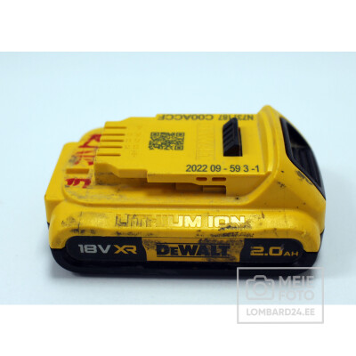 Aku Dewalt 2.0Ah 18V XR Li-ion