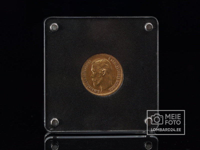 Münt Nikolai II 1900a. 5 rubla 900 18,5mm