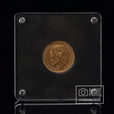 Münt Nikolai II 1900a. 5 rubla 900 18,5mm