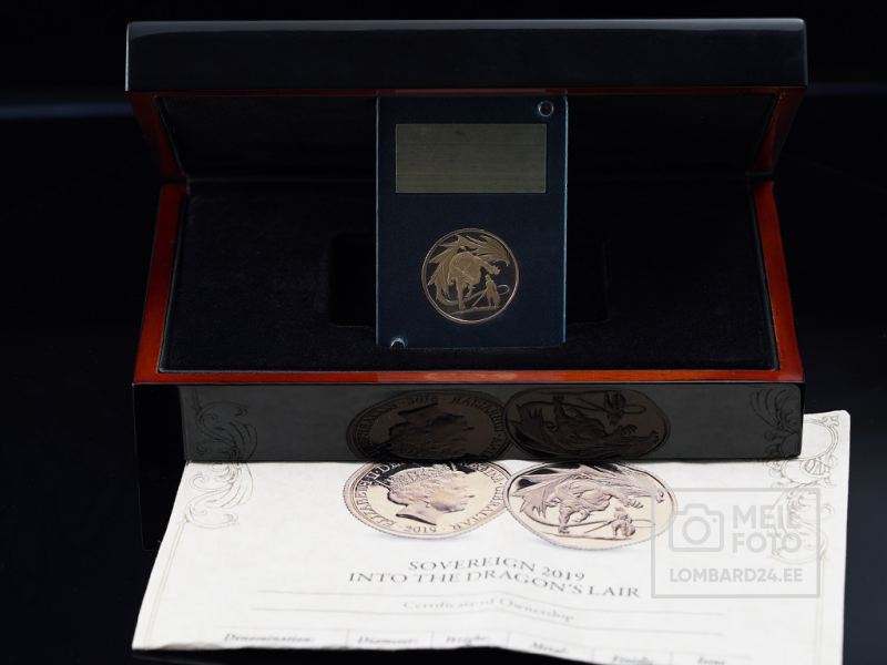 Münt Into The Dragons Lair Half Sovereign 2019 (22K)