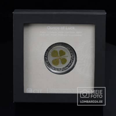 Münt 2025 Palau 1 oz Hõbe Ristikhein 999
