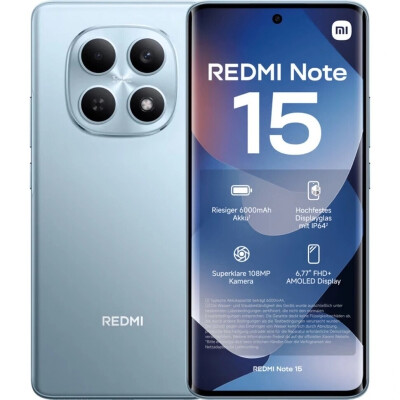 Mobiiltelefon Xiaomi Redmi Note 15 5G 256GB 6GB RAM