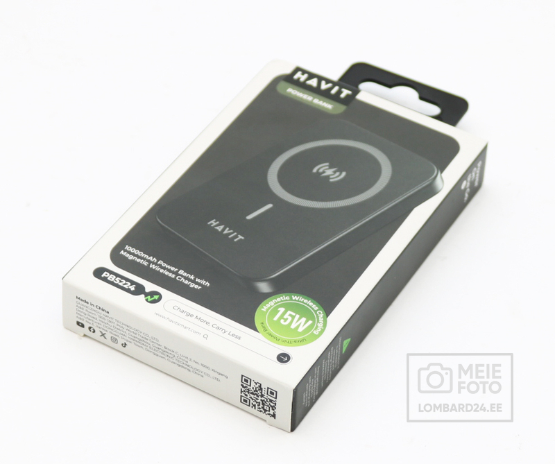 Võrgulaadija Havit 10000mAh 20W PD 15W juhtmevaba