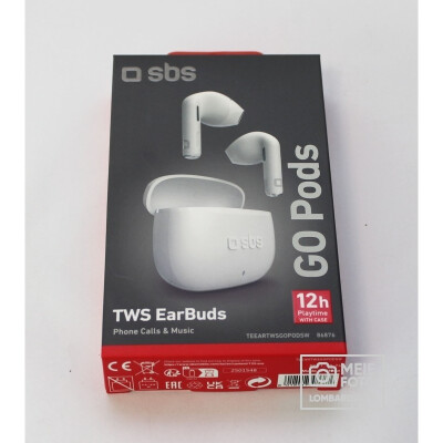 Kõrvaklapid SBS GO Pods True Wireless Stereo ~3 tundi