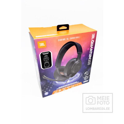 Kõrvaklapid JBL Quantum 300 Over-ear 50mm driverid