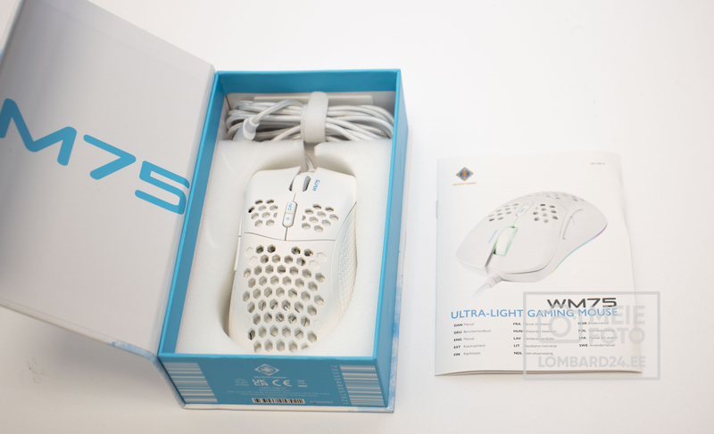 Mängurihiir Deltaco WM75 White 7 nuppu RGB