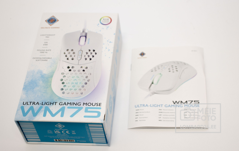 Mängurihiir Deltaco WM75 White 7 nuppu RGB