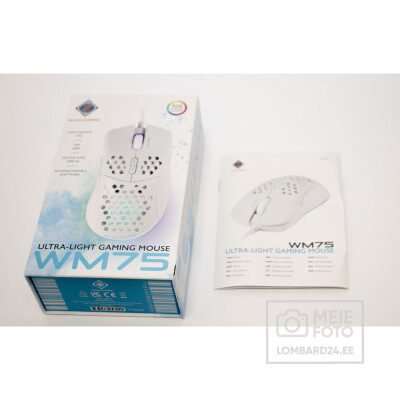 Mängurihiir Deltaco WM75 White 7 nuppu RGB