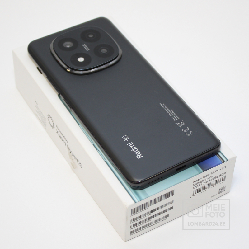 Mobiiltelefon Xiaomi Redmi Note 14 Pro+ 5G 512GB 200MP 120W